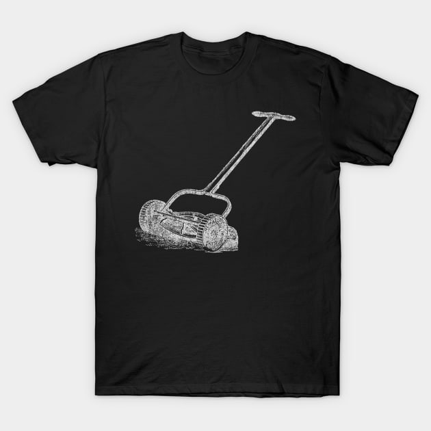 Funny Retro Lawn Mowing TShirt - Lawn mowing shirt T-Shirt by Vector Deluxe